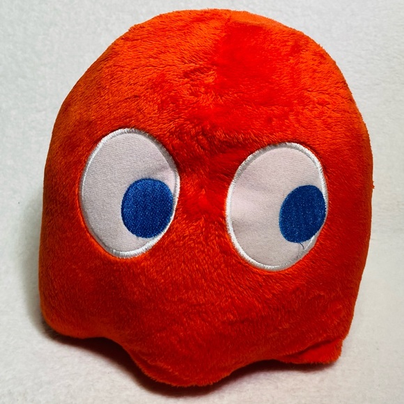 8” Nanco Pac-Man Blinky Red Ghost Plush Pac-Man Plush - Picture 1 of 7